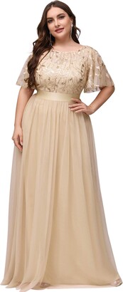 Gold Women's Plus Size Dresses | Shop the world's largest collection of  fashion | ShopStyle UK