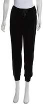 Thumbnail for your product : Prism Velvet Mid-Rise Joggers Black Velvet Mid-Rise Joggers