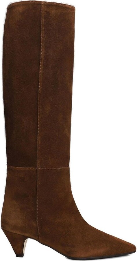 ANNA F. 9828 Pointed Toe Boots