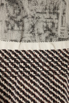Thumbnail for your product : Bottega Veneta Embroidered printed stretch-silk dress