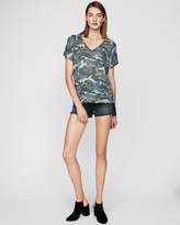 Thumbnail for your product : Express One Eleven Camo V-Neck London Top