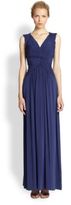 Thumbnail for your product : BCBGMAXAZRIA Pleated Crepe de Chine Gown
