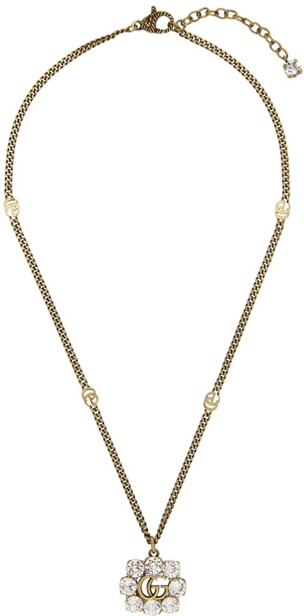 Crystal Embellished Necklace in Gold - Gucci