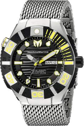 Technomarine Men's TM-513006 Reef Analog Display Swiss Automatic Silver Watch