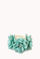 Thumbnail for your product : Forever 21 Floral Goddess Stretch Bracelet