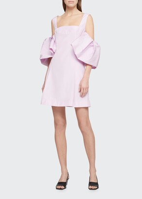 3.1 Phillip Lim Puff-Sleeve Taffeta Mini Dress