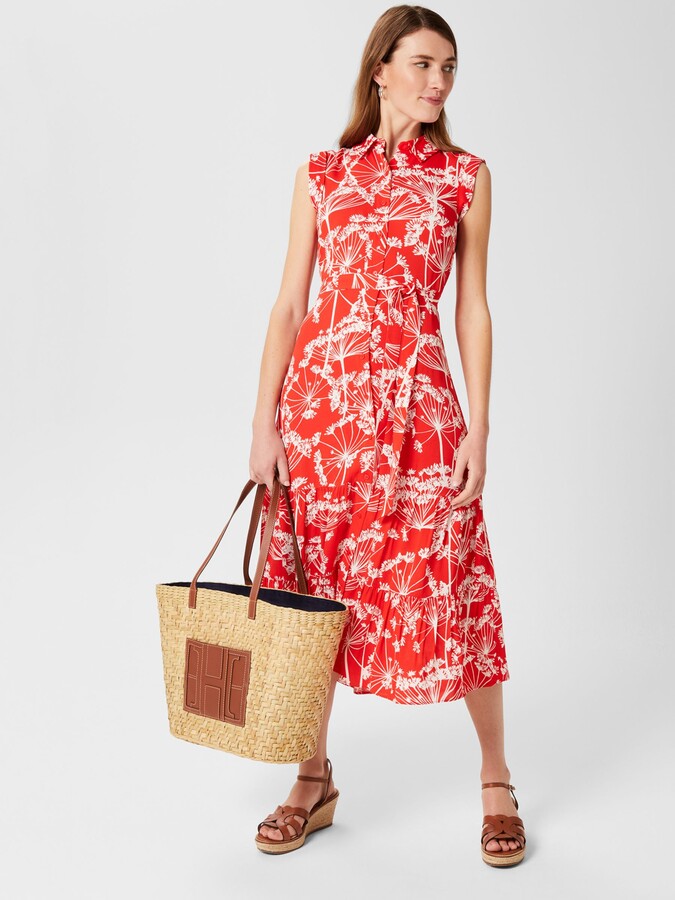 Hobbs London Petite Esme Floral Midi Dress ShopStyle
