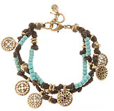Thumbnail for your product : Lucky Brand Turq And Leather Bracelet