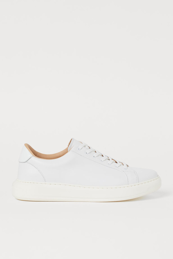 h and m white sneakers