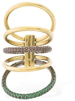 Thumbnail for your product : Panconesi Double Solar Pavé Ring