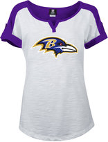Thumbnail for your product : 5th & Ocean Women's Baltimore Ravens Rolled Sleeve Slub T-Shirt