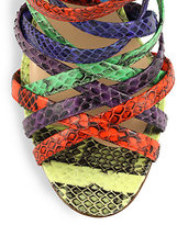 Thumbnail for your product : Charline De Luca Afrodite Snakeskin Sandals