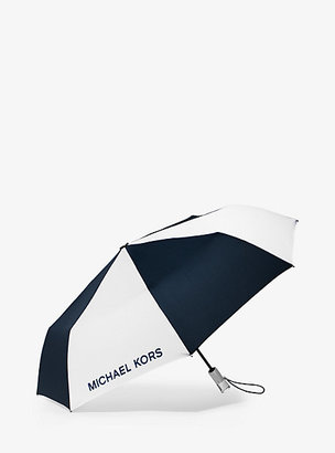 Michael Kors Color-Block Lucite-Handle Nylon Umbrella