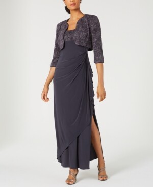 Dress with bolero jacket formal Outlet