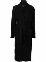 Thumbnail for your product : Roberto Collina Belted-Waist Merino Coat