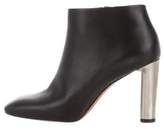 Thumbnail for your product : Celine Leather Round-Toe Ankle Boots