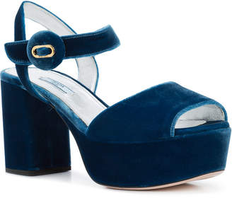 Prada mid-heel platform sandals