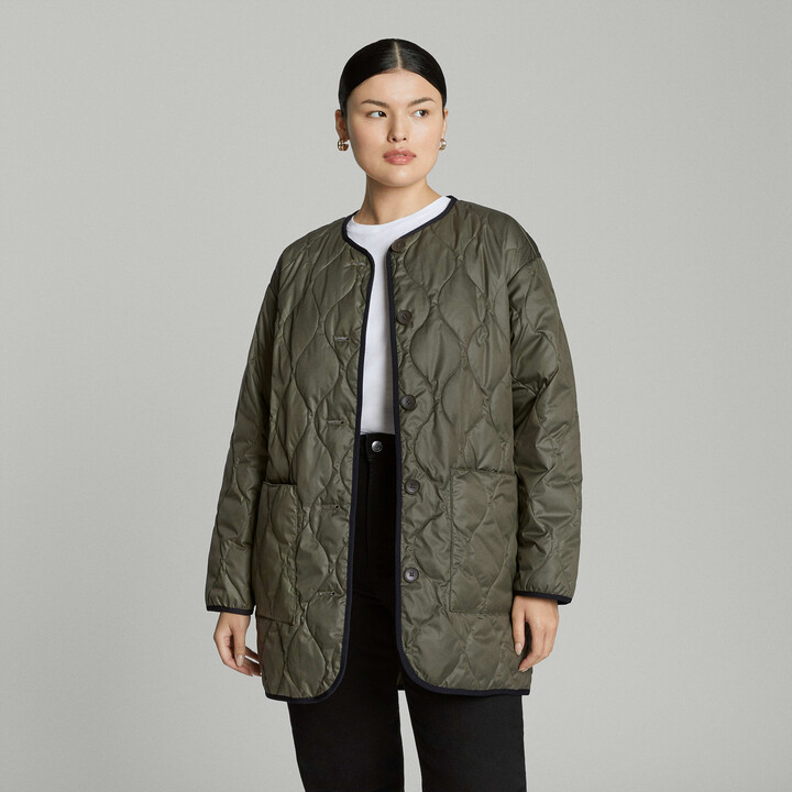 Everlane The ReNew Quilted MidLength Liner ShopStyle Coats