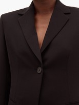 Thumbnail for your product : The Row Kiro Single-breasted Wool-crepe Jacket - Black