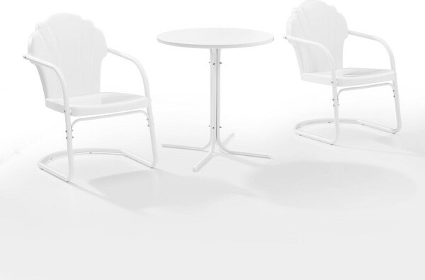Crosley 3pc Tulip Retro Metal Bistro Set
