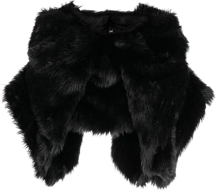 Comme des Garons Faux Fur Cropped Jacket