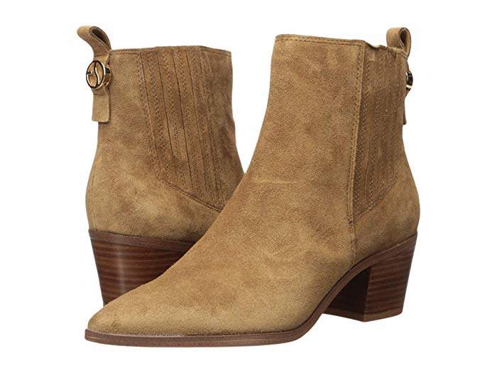 franco sarto sager suede chelsea bootie