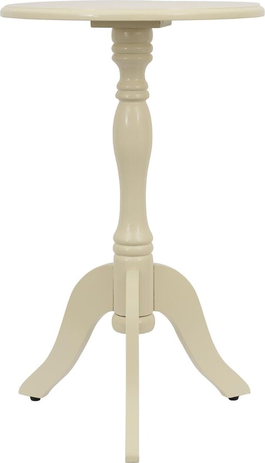 Decor Therapy Simplify Round Pedestal Accent Side Table