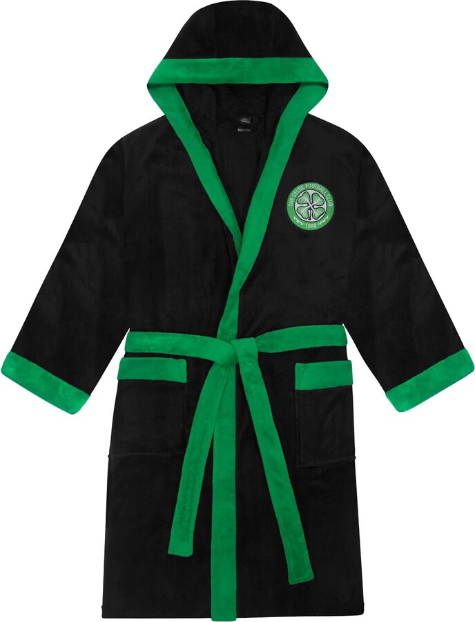 Celtic F.C. Celtic FC Official Gift Mens Hooded Fleece Dressing Gown ...