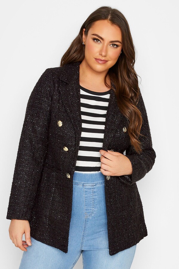 Yours Boucle Blazer ShopStyle