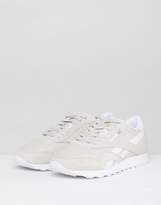 Thumbnail for your product : Reebok Classic Nylon Trainers In Beige