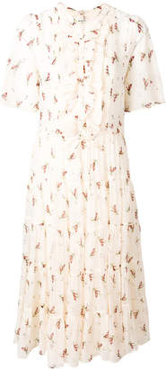 Masscob floral print flared dress