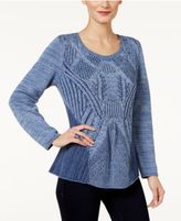 Thumbnail for your product : Style&Co. Style & Co Cotton Patterned Sweater, Only at Macy's