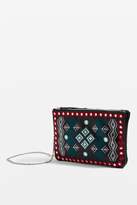 Thumbnail for your product : Topshop Leather Aztec Cross Body Bag