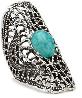 Thumbnail for your product : Forever 21 Cutout Faux Turquoise Ring