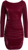 Thumbnail for your product : Lulus True Heart Velvet Long Sleeve Dress