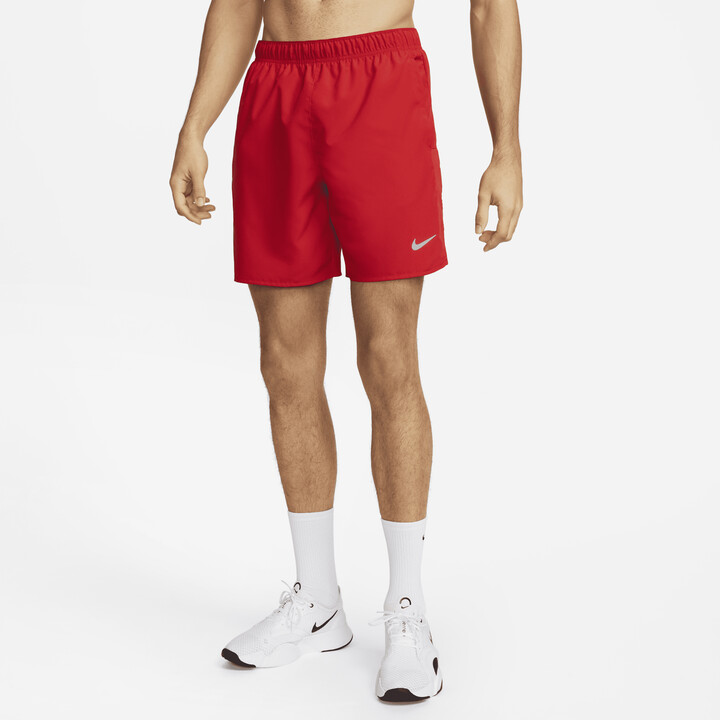 mens red nike running shorts