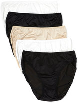 Thumbnail for your product : VPL White/Black/Nude Premium No 5 Pair Pack High Leg Knickers
