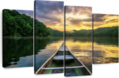 Ebern Designs Senne Crank Creek Lake Canoe