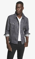 Thumbnail for your product : Express Gray Denim Trucker Jacket