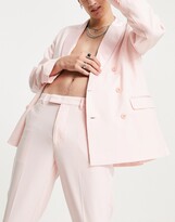 Thumbnail for your product : Reclaimed Vintage Inspired couture suit pants in dusty pink