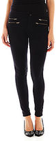 Thumbnail for your product : Bisou Bisou Zip-Front Ponte Knit Leggings