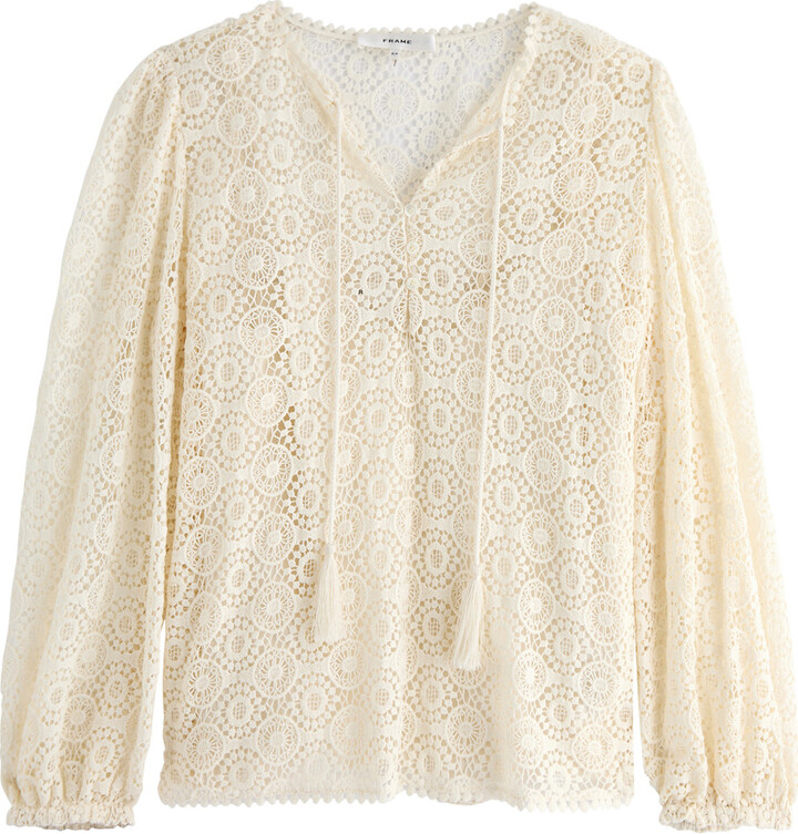 Frame Crochet-lace Blouse