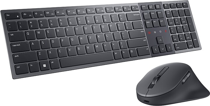 Dell Premier Collaboration Wireless Keyboard and Optical Mouse Combo, Graphite (KM900-GR-US)