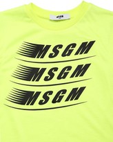 Thumbnail for your product : MSGM Logo Printed Cotton Jersey Tank Top