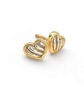 Thumbnail for your product : David Yurman Cable Kids Heart Earrings with Gold