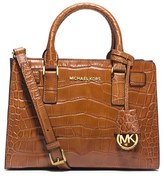 Thumbnail for your product : MICHAEL Michael Kors 'Small Dillon' Croc Embossed Leather Satchel