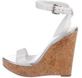 Thumbnail for your product : Jean-Michel Cazabat Leather Wedge Sandals