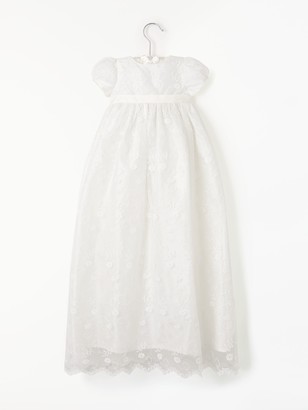 John Lewis Heirloom Collection Baby Silk Lace Gown