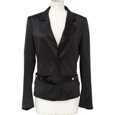 Thumbnail for your product : Saint Laurent Black Silk Jacket