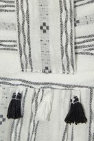 Thumbnail for your product : Dodo Bar Or Inga Tasseled Pleated Cotton-jacquard Mini Skirt